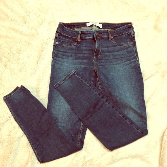 Abercrombie & Fitch Denim - Abercrombie & Fitch 8R W29 L29 Dark Denim Jegging
